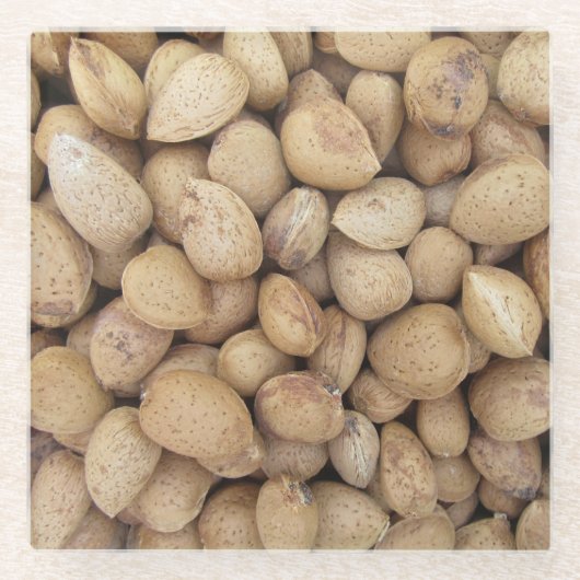 Almonds Herbstmuster Glasuntersetzer (Vorderseite)