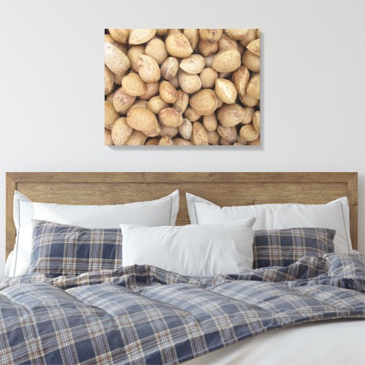 Almonds Herbstmuster Leinwanddruck (Insitu (Schlafzimmer))