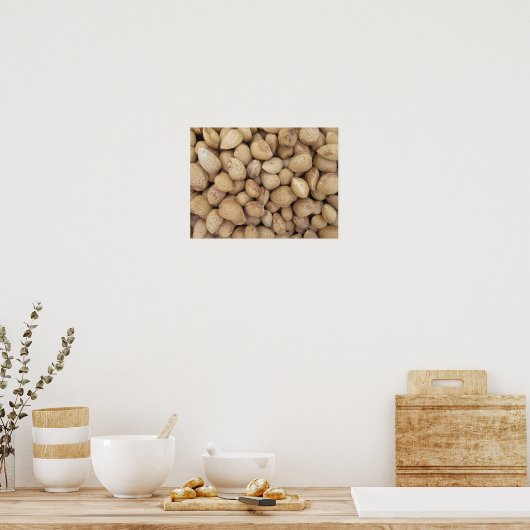 Almonds Herbstmuster Poster (Küche)