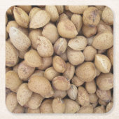 Almonds Herbstmuster Rechteckiger Pappuntersetzer (Vorderseite)