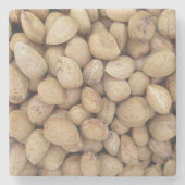 Almonds Herbstmuster Steinuntersetzer (Vorderseite)