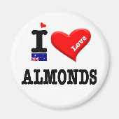 ALMONDS - I-Liebe Magnet (Vorne)