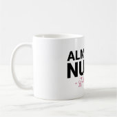 Almost a Nurse Student Nursing School Pink Script Kaffeetasse (Links)