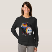 Almost Dead Weird Bizarre Skull Rainbow T-Shirt (Vorne ganz)