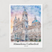 Almudena Kathedrale Madrid Spanien Postkarte (Vorderseite)