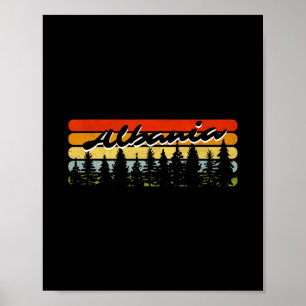 Alnia Wald Sonnenuntergang Bäume Ferienhaus Urlaub Poster