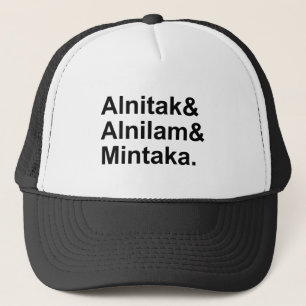Alnitak Alnilam Mintaka 3 Sterne des Orion - Gür Truckerkappe