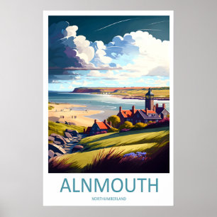 Alnmouth Vintage-Reiseposter Ski Nationalpark Poster