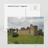 Alnwick Castle Postcard Postkarte (Vorne/Hinten)