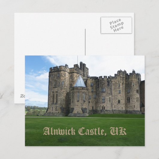 Alnwick Castle UK Postkarte (Vorne/Hinten)
