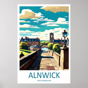 Alnwick Vintage Reiseplakat Ski Nationalpark Poster