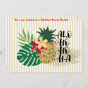 ALO-HO-HO-HA Hawaiianische Ananas Einladung