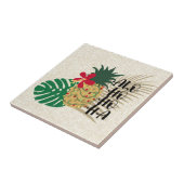 ALO-HO-HO-HA Hawaiianische Ananas Fliese (Seite)