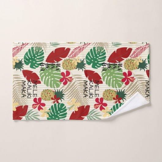 ALO-HO-HO-HA Hawaiischer Tropenurlaub Handtuch (Handtuch)