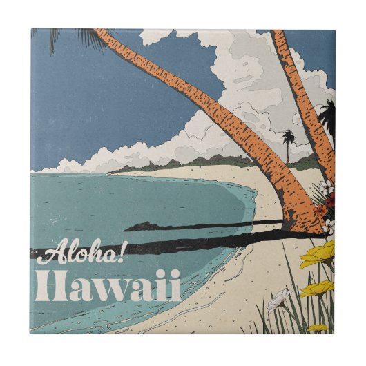Aloah! Hawaii Fliese (Vorderseite)