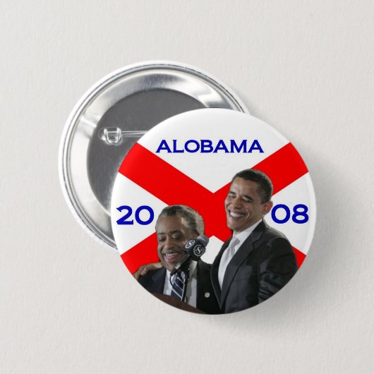 ALOBAMA 2008 BUTTON (Vorne & Hinten)