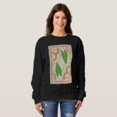 Alocasia Polly Houseplant Illustration Playing Car Sweatshirt (Vorne ganz)