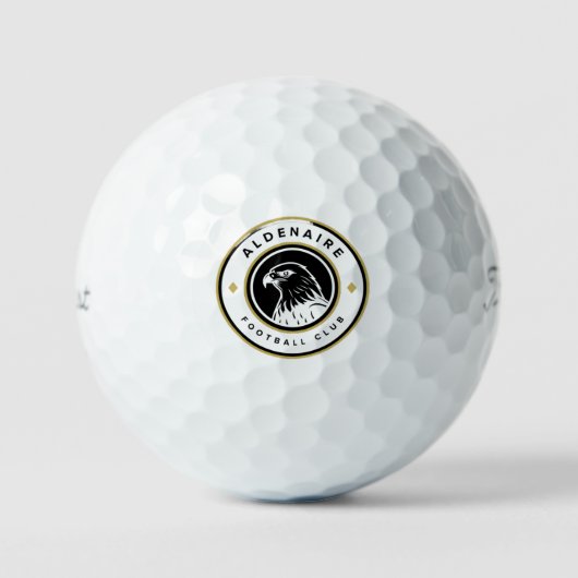 Alodenaire Bird Logo - Dynamisches Golf Emblem Golfball (Vorderseite)