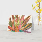Aloe Aquarell Grußkarte von Debra Lee Baldwin Karte (Gelbe Blume)