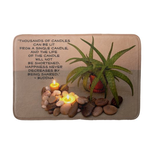 Aloe Candles und River Rocks Glücksangebot Badematte (Vorderseite)