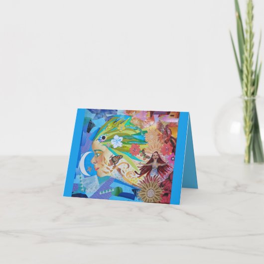 Aloe (Collage Card) Feiertagskarte (Vorderseite)