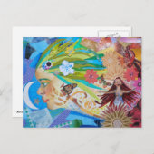 Aloe Collage Postcard Postkarte (Vorne/Hinten)