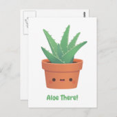 Aloe da, Aloe Vera Pflanze Gruß Postkarte (Vorne/Hinten)