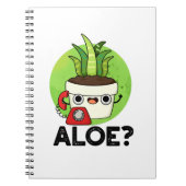 Aloe Funny Pflanze Hello Pun Notizblock (Vorderseite)
