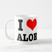 ALOE IM HERZEN (LIEBE) KAFFEETASSE (Links)