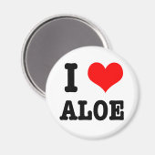 ALOE IM HERZEN (LIEBE) MAGNET (Vorderseite/Rückseite)