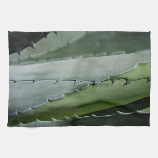 Aloe - Makrofotografie Geschirrtuch (Horizontal)