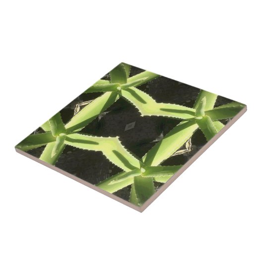 Aloe-Muster 3h Fliese (Seite)
