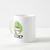 Aloe Niedlich Aloe Vera Pflanze PUn Kaffeetasse (Vorderseite Links)