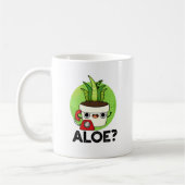 Aloe Niedlich Aloe Vera Pflanze PUn Kaffeetasse (Links)