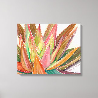 Aloe nobilis Aquarell von Debra Lee Baldwin Leinwanddruck
