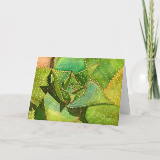 Aloe notecard karte (Vorderseite)