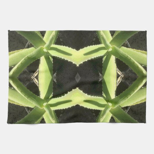 Aloe Pattern 3h Geschirrtuch (Horizontal)