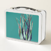 ALoe Pflanze Foto Individuelle Name Lunchbox (Rückseite)