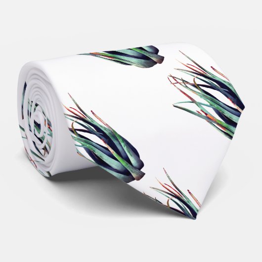 ALoe Pflanze Foto Krawatte (Gerollt)