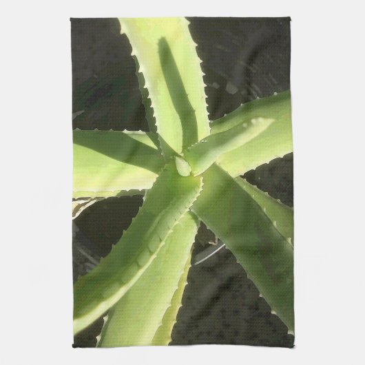 Aloe Pflanze Geschirrtuch (Vertikal)
