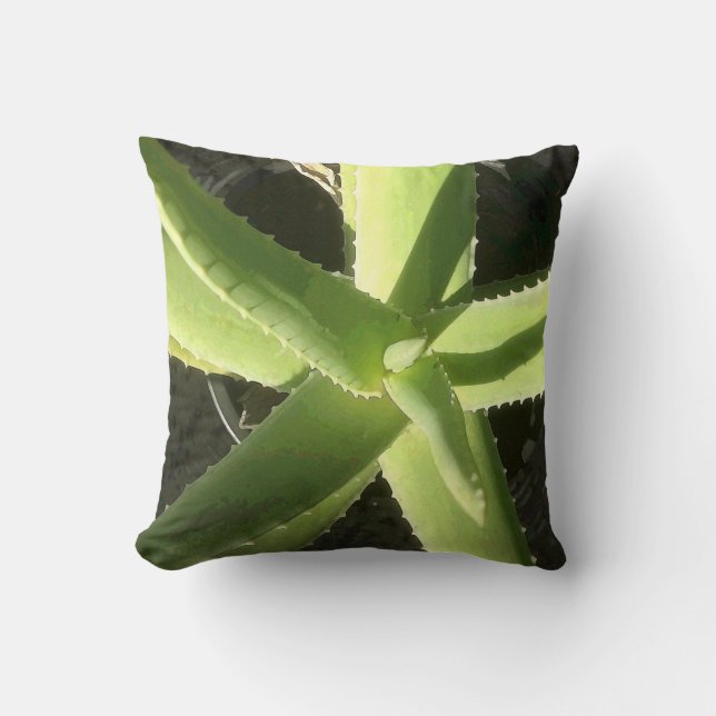 Aloe Pflanze Kissen (Vorderseite)