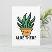 Aloe There Dankeskarte (Stehend Vorderseite)