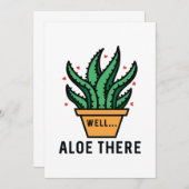 Aloe There Dankeskarte (Vorne/Hinten)