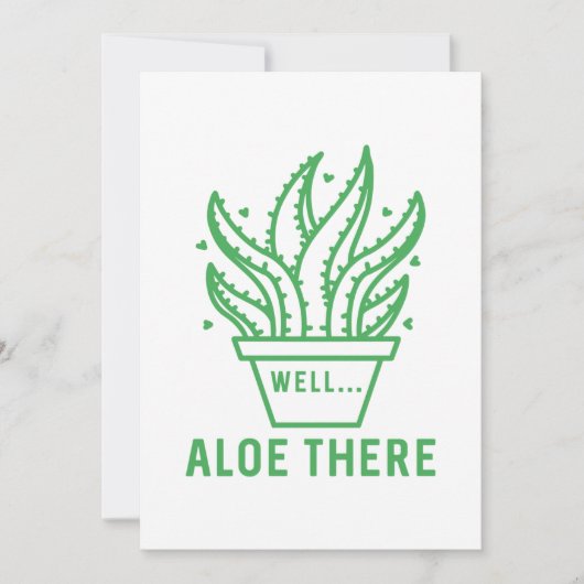 Aloe There Dankeskarte (Vorderseite)