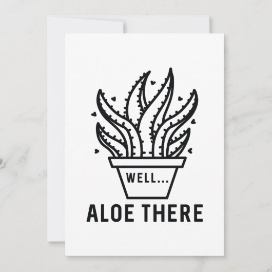 Aloe There Dankeskarte (Vorderseite)