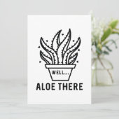 Aloe There Dankeskarte (Stehend Vorderseite)