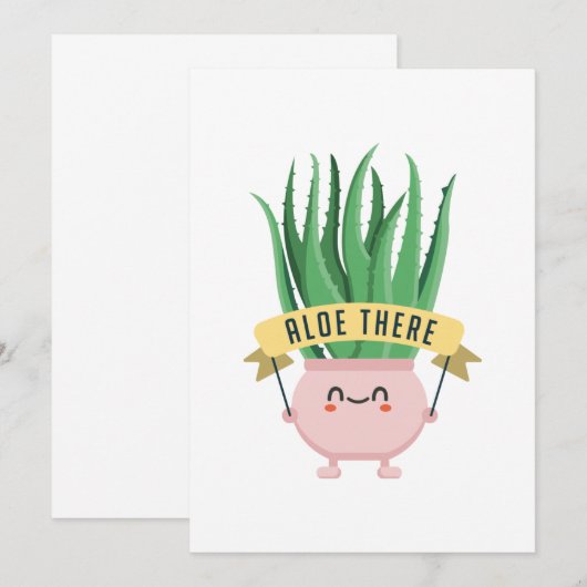 Aloe There Dankeskarte (Vorne/Hinten)