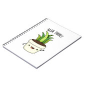 Aloe There Funny Aloe Vera Pun Notizblock (Linke Seite)