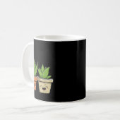 Aloe There Funny Succulent Plant Lover Kaffeetasse (Vorderseite Links)