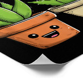 Aloe There Funny Succulent Plant Lover  Poster (Ecke)